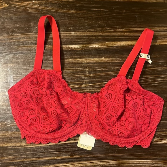 intimissimi Other - NWT INTIMISSIMI Red Lace Balconette Bralette